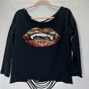 LE Petit Paris Sequins Lips Top